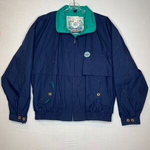 VTG Gear for Sports Windbreaker Jacket Men's XL Navy Breathable